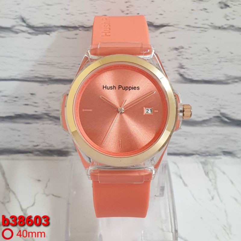 Jam tangan wanita Hush Puppies HP rubber clasic tanggal