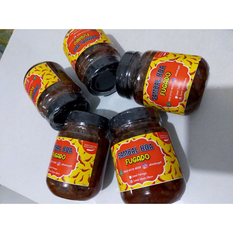 

Sambal RoaFugado Asli 200gr Siap jadi teman pejalanan ku