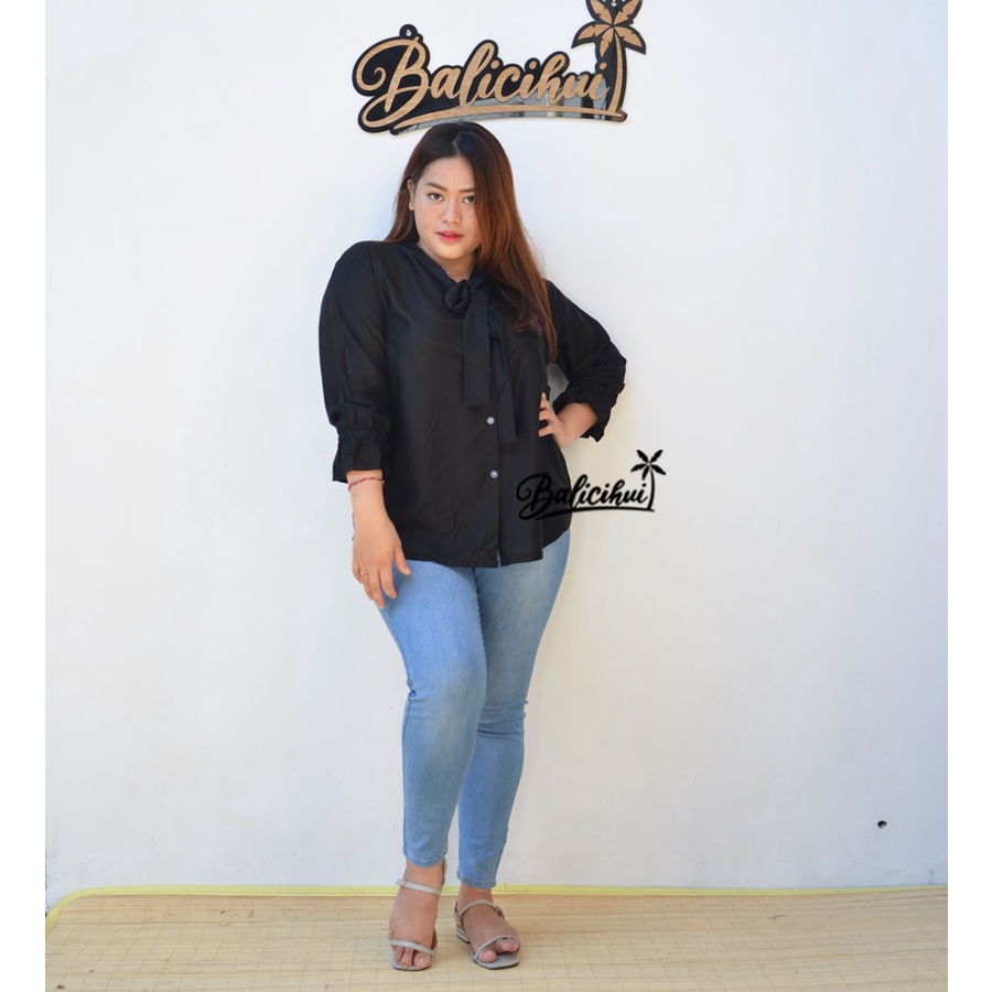 Balicihui Kemeja Jumbo Pita Kemeja Jumbo Wanita Kemeja Plus Size Kemeja Big Size Kemeja Kekinian