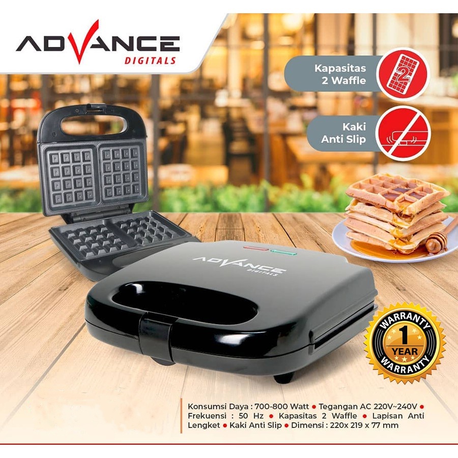 【Garansi 1 Tahun】Advance Sandwich Maker Waffle Maker Sandwich Pembuat Multifungsi