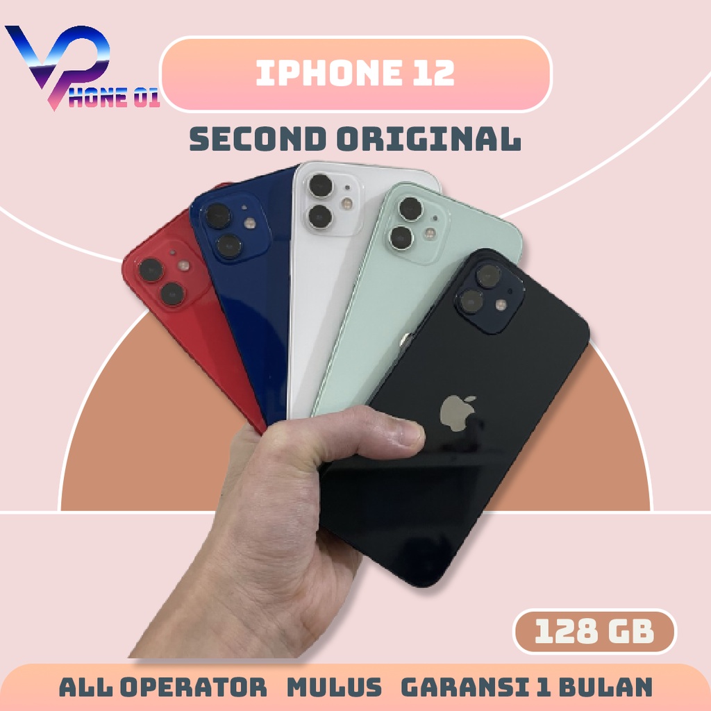 Second Iphone 12 64/128GB Bergaransi