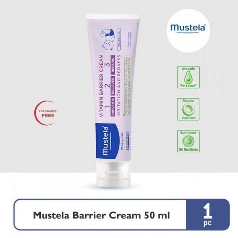 50 Ml Mustela Barrier Cream Krim Pereda Luka Pelembab Kulit Ruam Popok Bayi Ens Shopee Indonesia