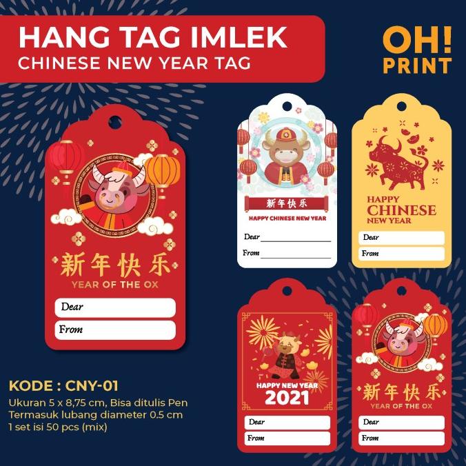

BAYAR COD Hang Tag Imlek Lucu - Hang Tag Chinese New Year - Hang Tag Parcel - BW, CNY-01 GRATIS