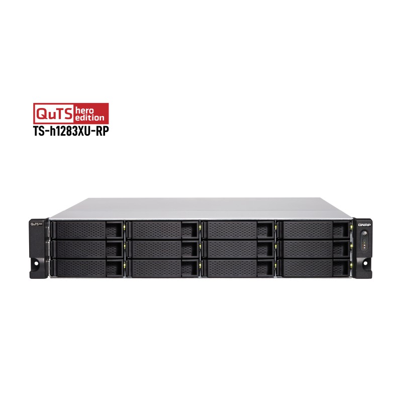 QNAP TS-h1283XU-RP-E2236-32G 12-Bay Rackmount NAS Server Storage Cloud