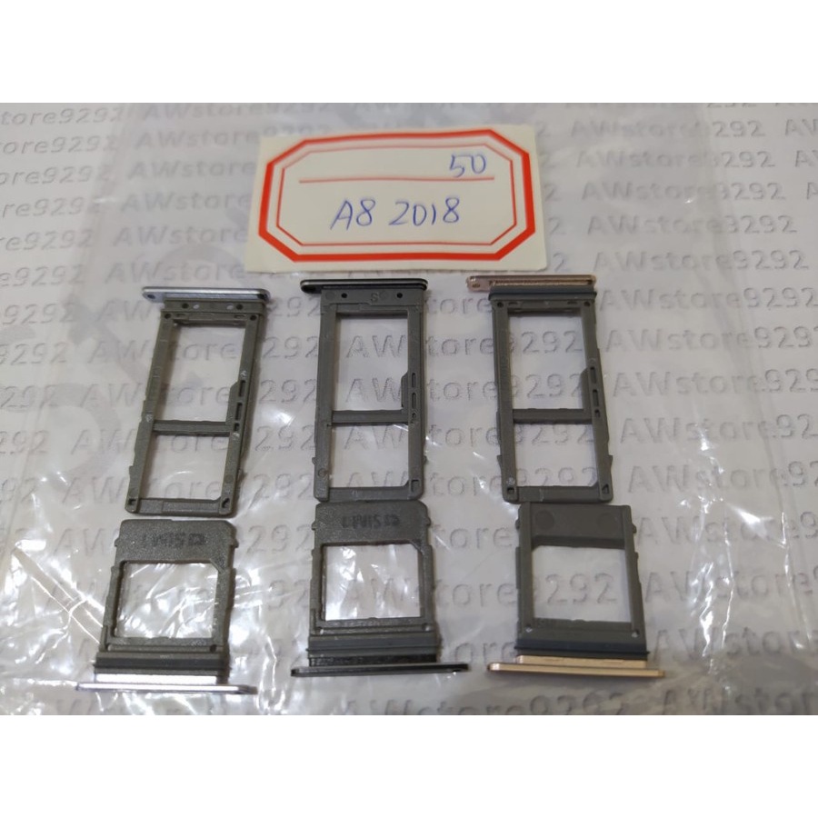 Tempat Dudukan Simcard Simtray Sim Tray Card Lock Samsung A8 2018