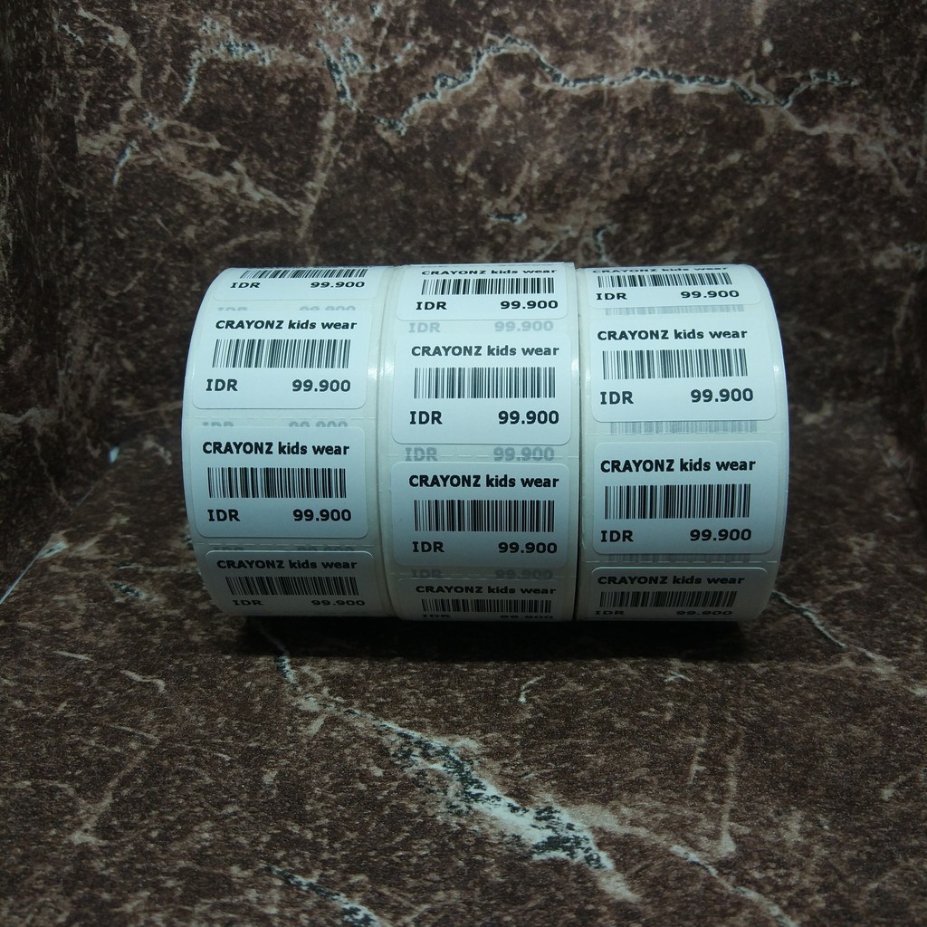 CETAK LABEL HARGA 30x20mm / JASA CETAK LABEL BAHAN THERMAL 30x20 SEMARANG