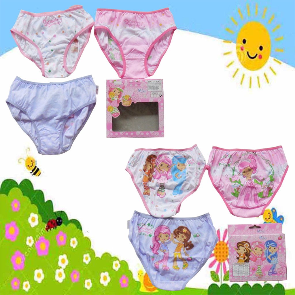READY 7-8Y CELANA DALAM ANAK PEREMPUAN CEWEK BRANDED IMPORT CELANA DALAM ANAK MURAH JESSIE & MIKE ST