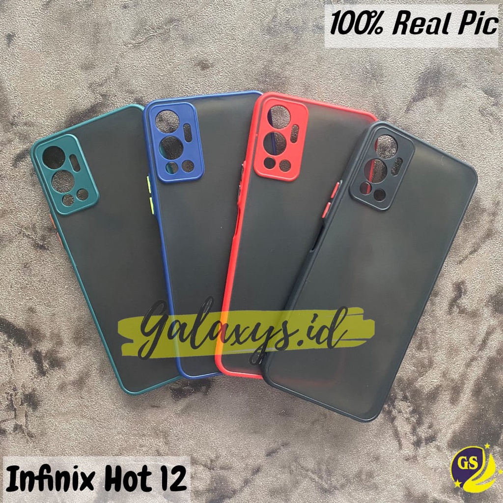 CASE INFINIX HOT 12 2022 / HOT 12 PLAY 2022 / HOT 12I 2022 SOFT CASE AERO DOVE MATTE TRANSPARAN PROTECTOR CAMERA