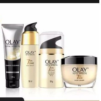 Paket Lengkap Olay 7 in 1 Anti Aging Skincare - Facial Wash - Serum - Day Cream - Night Cream-1