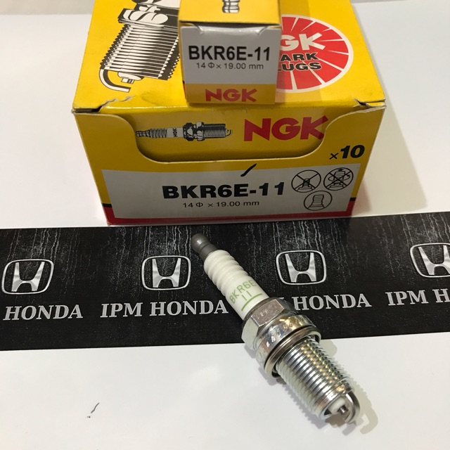 NGK BKR5E-11 = BKR6E-11 Spark plugs Busi Honda Civic Grand Genio Estillo Ferio Es Vtis Century Jazz GD3 City Z GD8 IDSI Stream 1700cc Brio