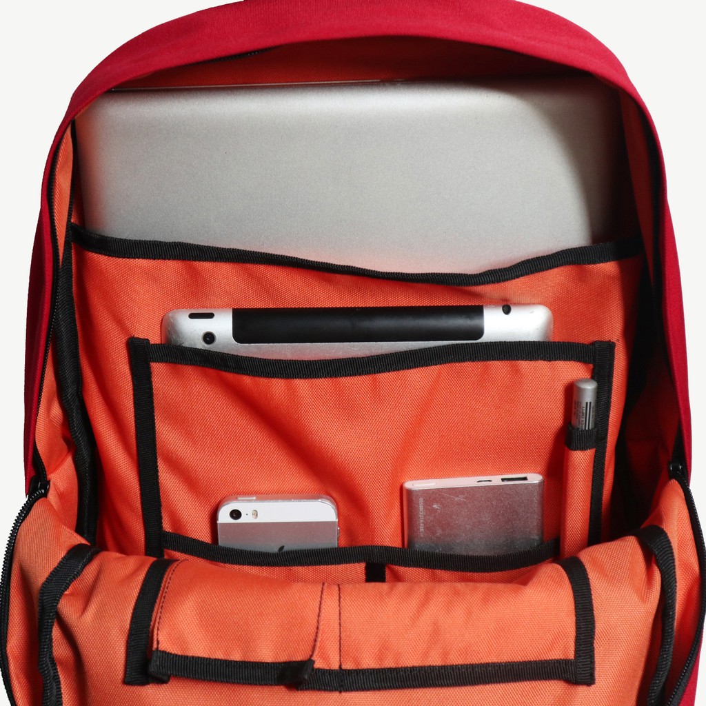 THEODOR Backpack STARK Red - Tas Ransel - Water Repellent - Pria Wanita - High Quality