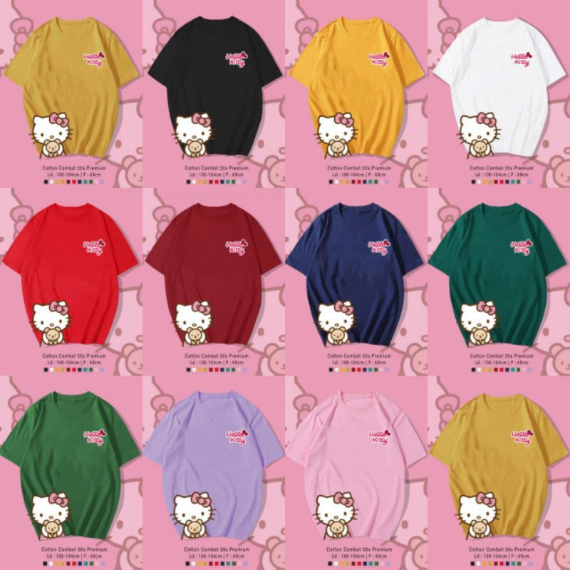 T-SHIRT / TUMBLR TEE KAOS HELLOKITY BEAR OVERSIZE PREMIUM