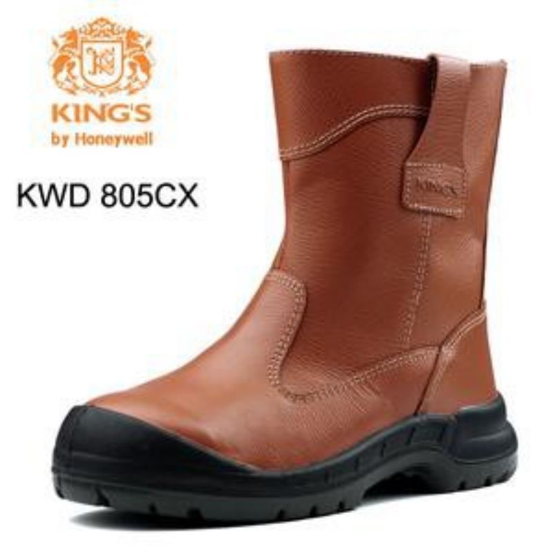 Sepatu Safety Kings By Honeywell KWD 805 Cx  Kulit Asli Original Size 7