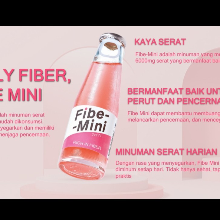 

fibe mini minuman serat fiber by pocari karton isi 24 botol