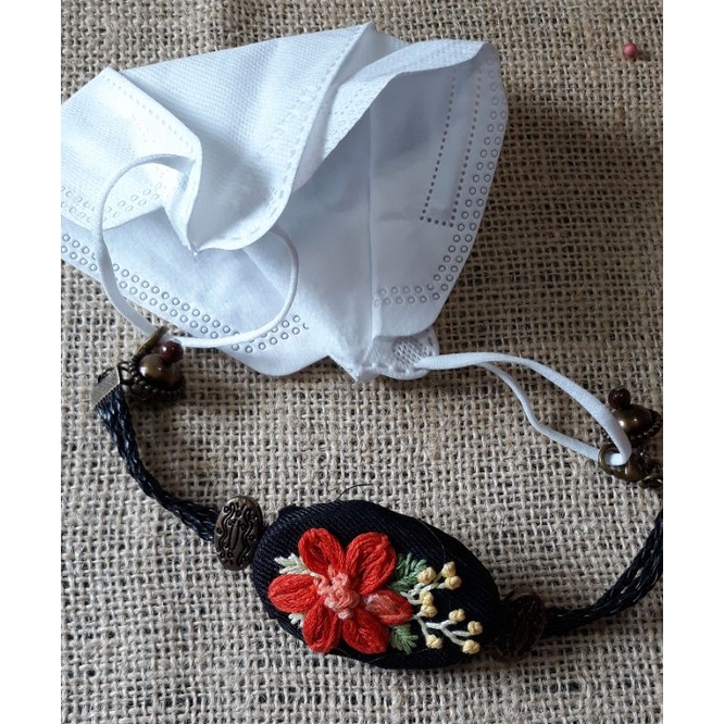 konektor masker sulam benang