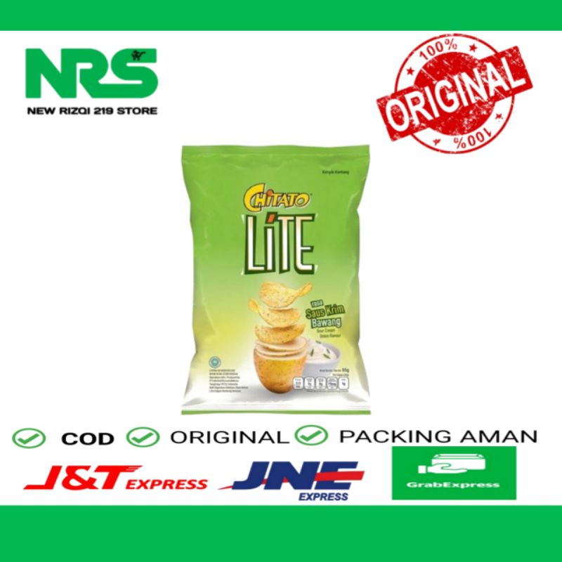 

Chitato Lite Sour Cream 55gr/ 68gr Keripik Kentang