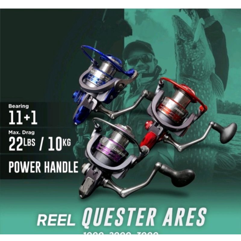 reel quester Ares 2000 power handle