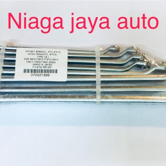 Kunci | Kunci Ring & Offset Wrench Set 8 Pcs Ktc Type B