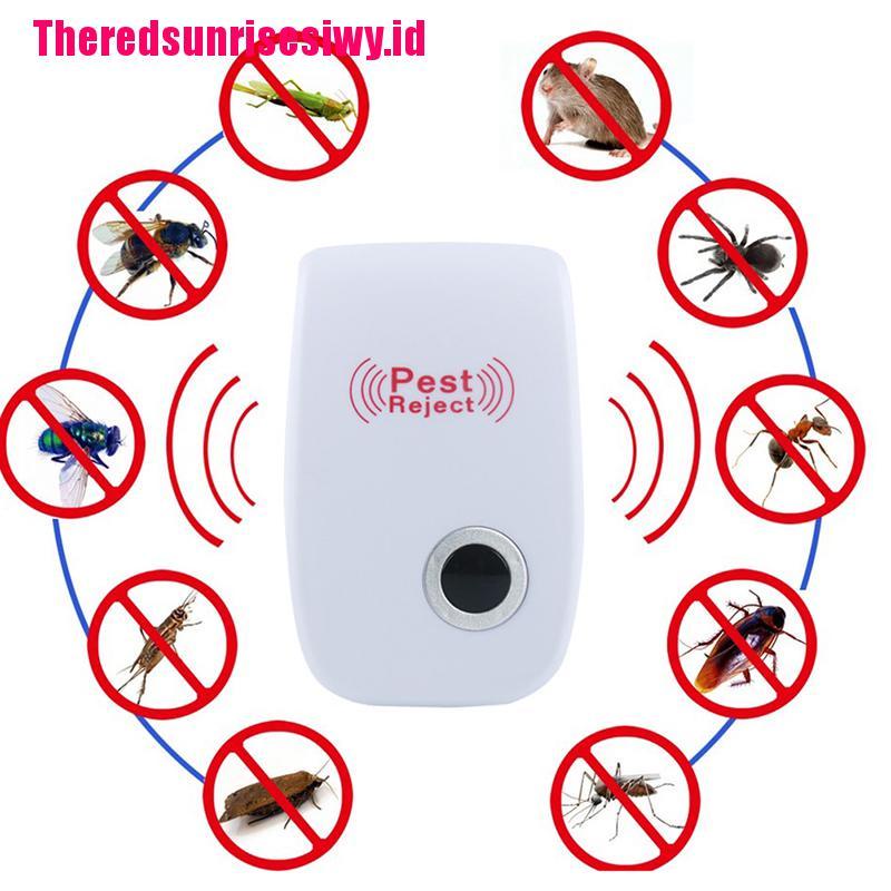 Elektronik Ultrasonic Pest Repellent Pembasmi Semut Spider Kecoa Nyamuk Repeller