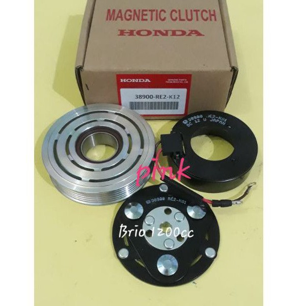 Magnet Clutch Pully Kompresor AC Honda Brio1200cc Original