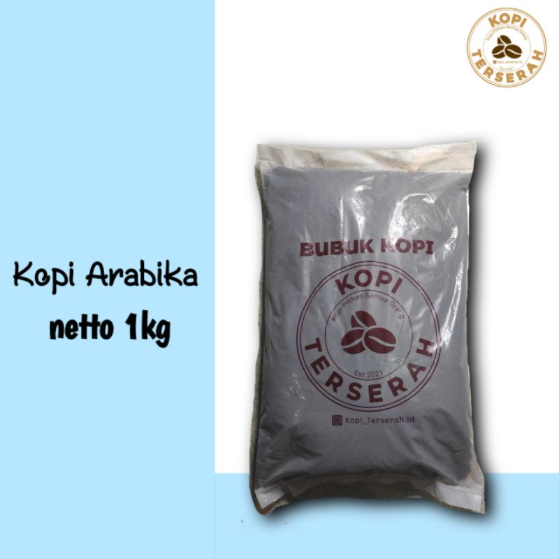 

Kopi Bubuk Arabika Hitam Merek Kopi Terserah 1kg | Asli Biji Kopi