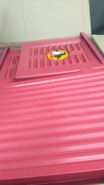 Lemari Plastik 2 Susun Jumbo Gambar Pinguin Murah