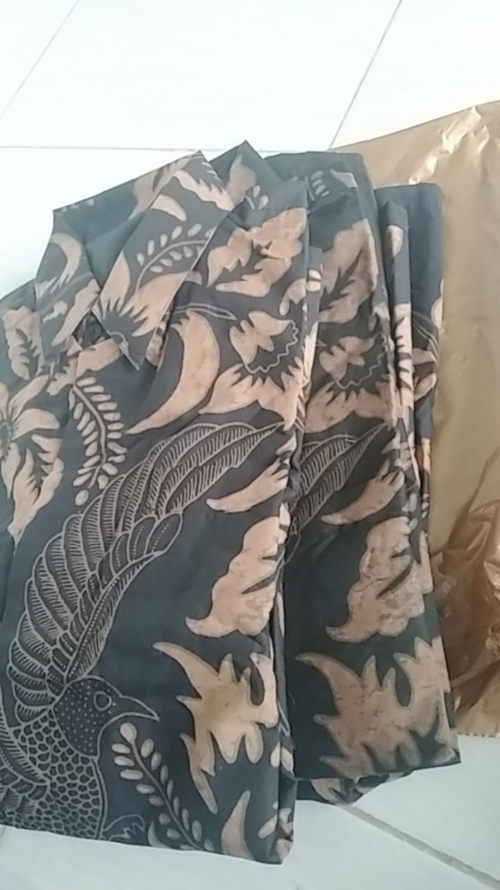 (1kg=4pcs) Kemeja Batik Lengan Panjang Batik Ori Nareswarisekar Manuk Batik Solo Seragam Batik