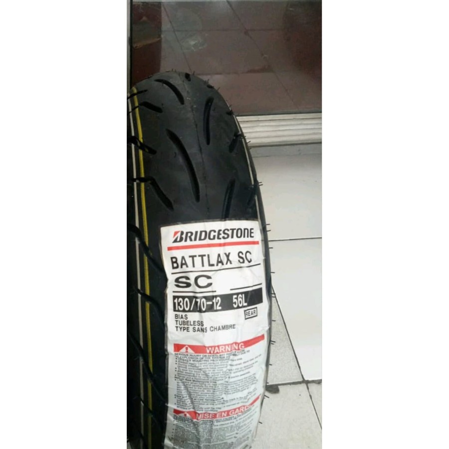 Ban Battlax SC 130 70 Ring 12 Ban Bridgestone Battlax SC 130 70 Sprint