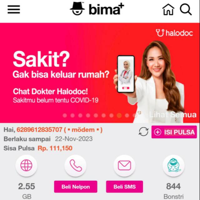 Perdana / Kartu Tri Sakti 1500 2GB Murah