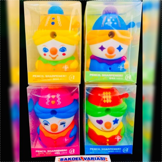 

Serutan Meja Putar Pencil Badut Lucu Fancy Imut