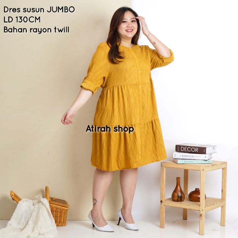 dres susun jumbo wanita Ld130cm R65