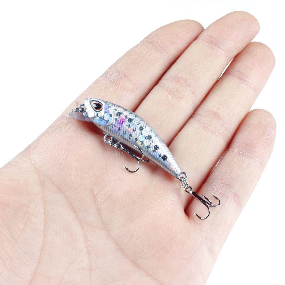 Umpan Ikan Kecil Tenggelam Atas 3.5G 4.5 cm Crankbaits Bergaris bass Minnow Lures