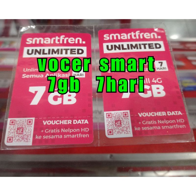 voucher Smartfren unlimited 7h kirim kode voucher