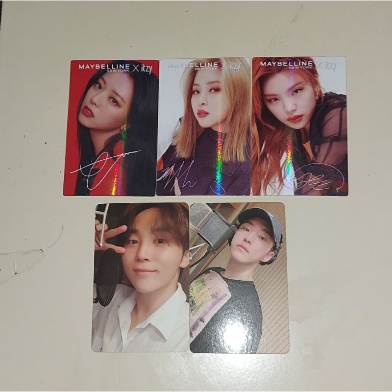 photocard maybelline x itzy