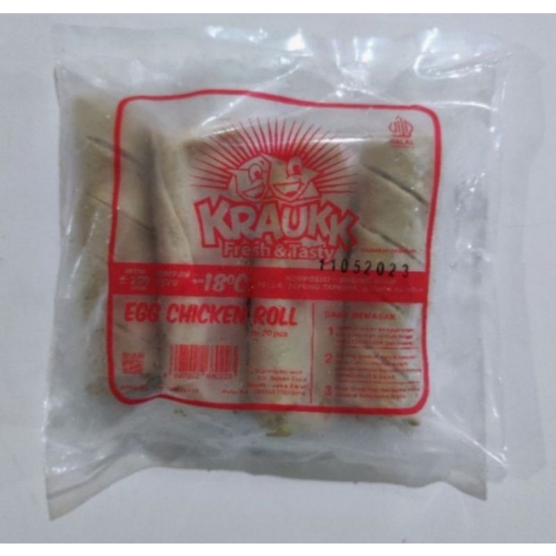 

KRAUK egg chicken roll 20s 250gr