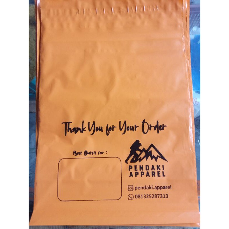 

plastik sablon polymailer uk 20x30 minimal order 1000 pcs