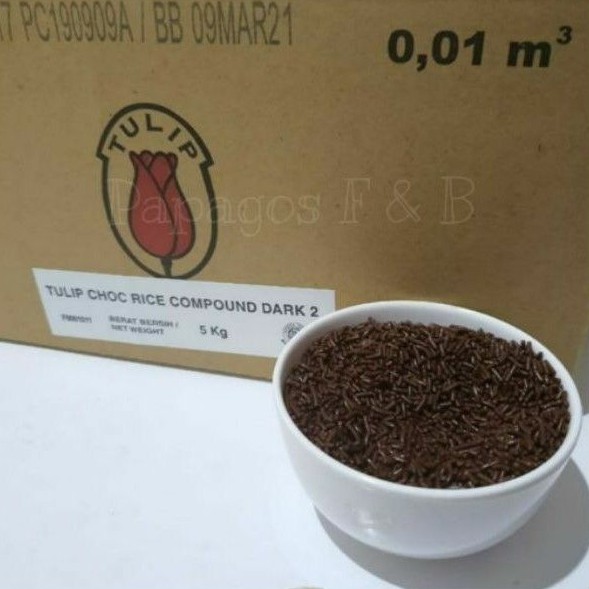 

Ceres Meses Meises Tulip Coklat Dark Coumpound repck 500 gr / gram