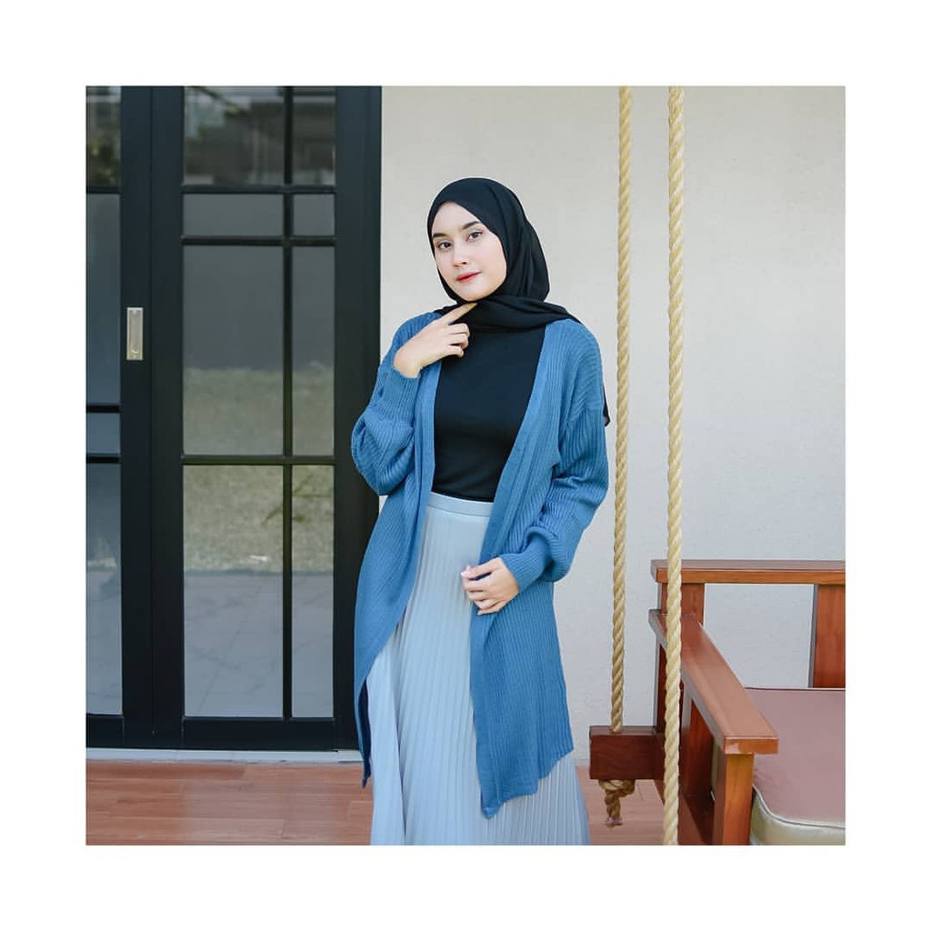 Cardigan Rajut Panjang Long Balony Outwear Korean Style