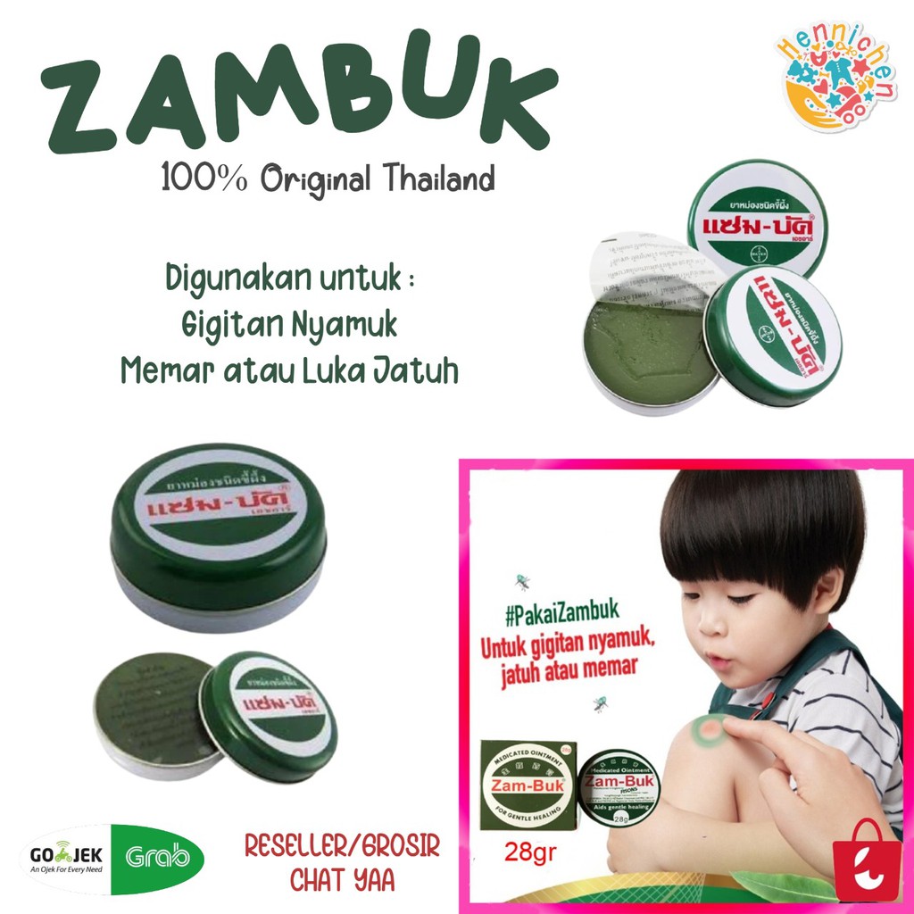 ZAMBUK 100% ORIGINAL ZAMBUK THAILAND BANGKOK 8gr 18 gr 25 gr 36 gr