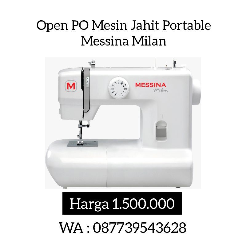Mesin Jahit Portable Messina Milan M210