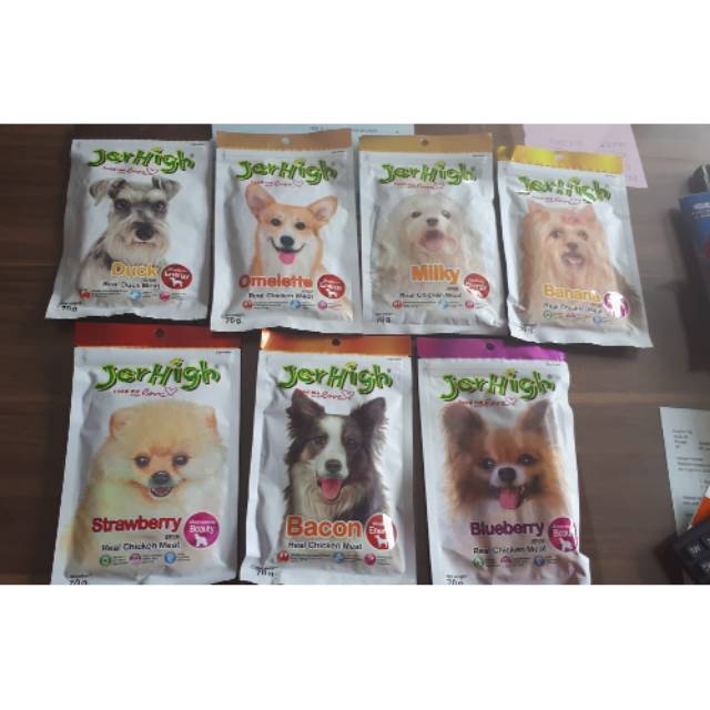 Jerhigh snack anjing all varian 70gr