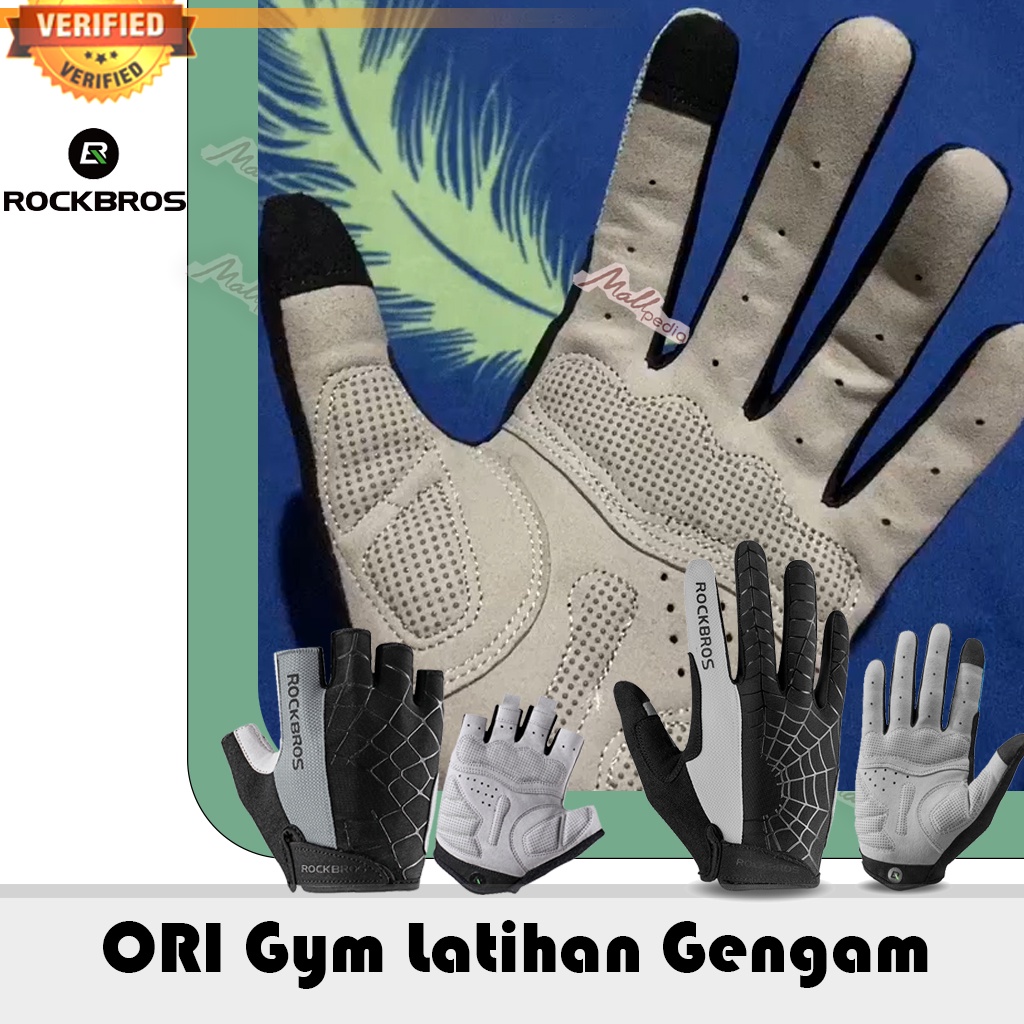 SDi Rockbros Sarung Tangan Spider Full Finger Half Finger Anti-Skid Sepeda Fitness S109 SIZE M L S10 AMT