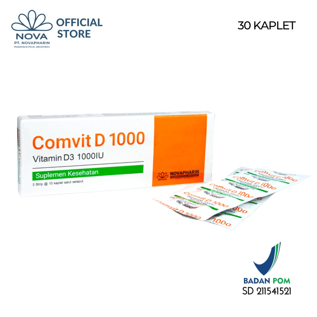 COMVIT D 1000IU/ VITAMIN D3 1000IU/ NOVAPHARIN