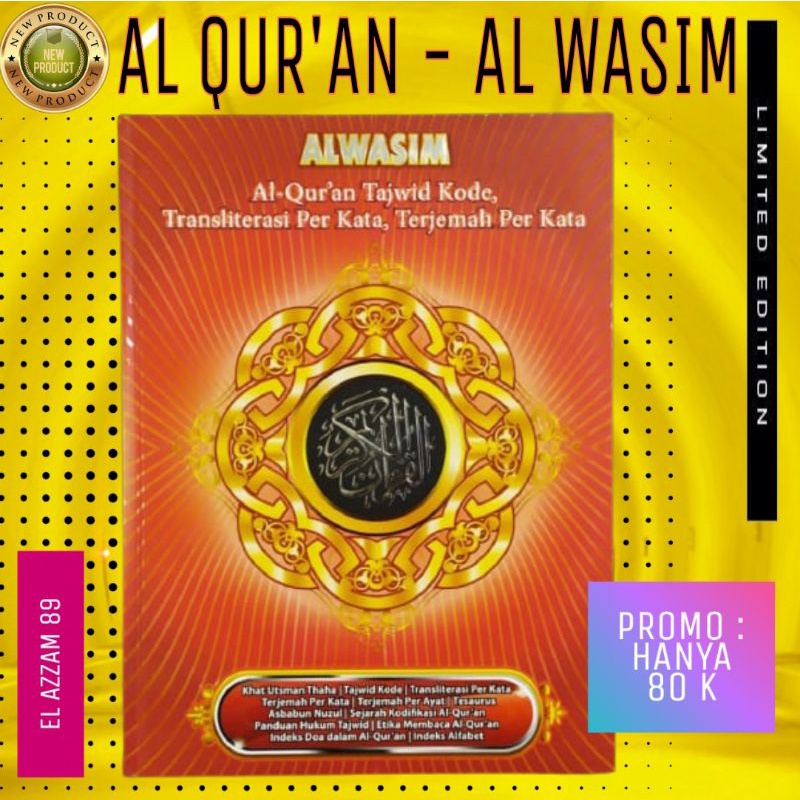 

AL QUR'AN AL WASIM Ukuran A4 Al Quran Al Wasim A4 Besar AlQuran Terjemah Per Kata Transliterasi Warna Al Wasim Al Qur'an Terjemah Tajwid Kode A4 Besar Al Quran Alwasim Besar A4 Al-Quran Tajwid Al Wasim Besar Murah