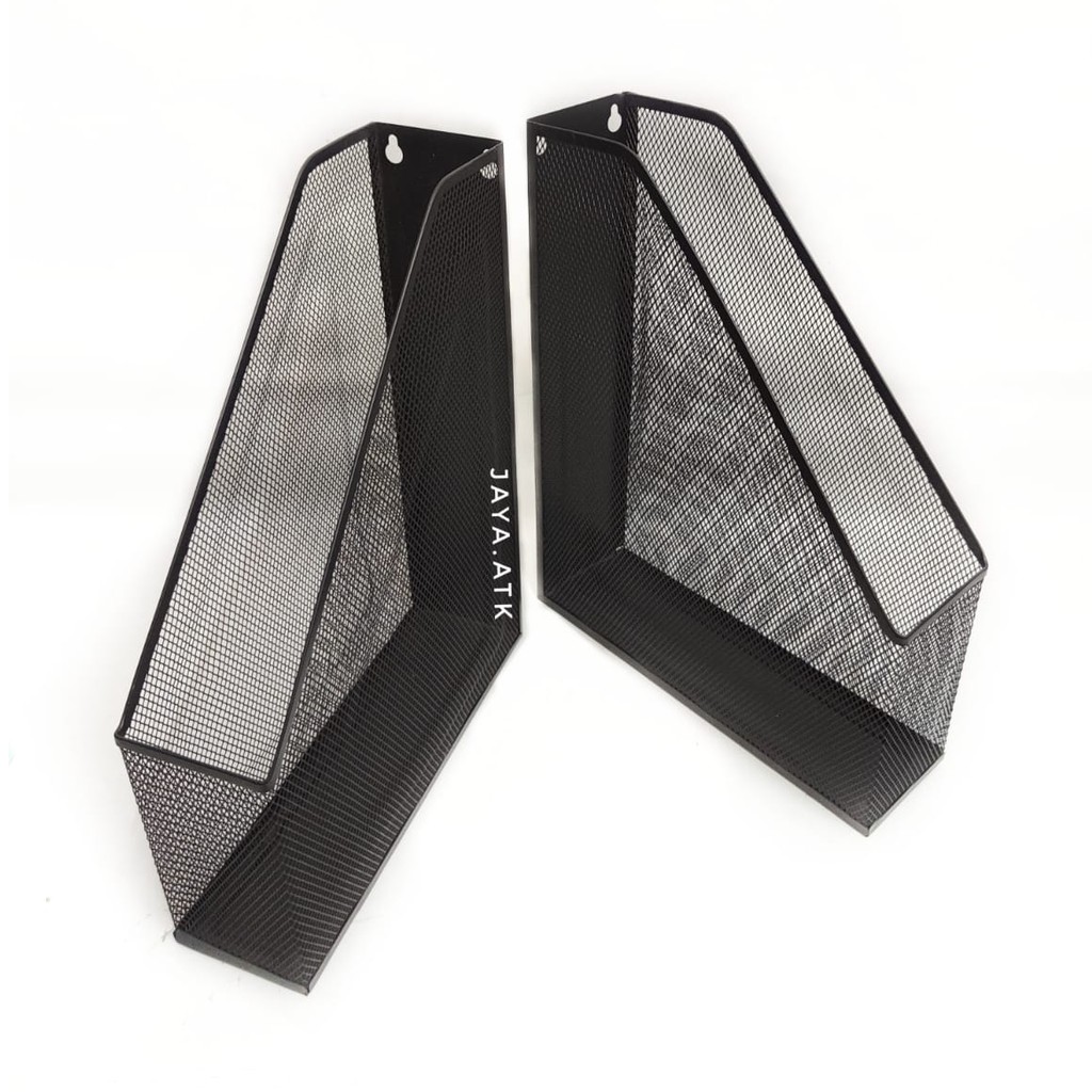 BOX FILE BOX DOKUMEN HITAM BESI 1 SUSUN MT-115 MAGAZINE HOLDER BOKS FAIL KUALITAS BAGUS