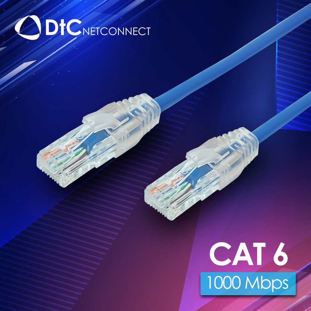 PATCHCORD UTP CAT.6  BIRU - DtC Netconnect