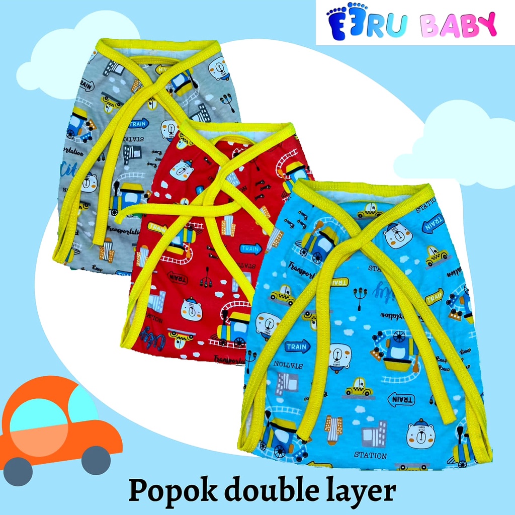 Eeru Baby Popok bayi  Dobel &amp; Single Isi 3pcs