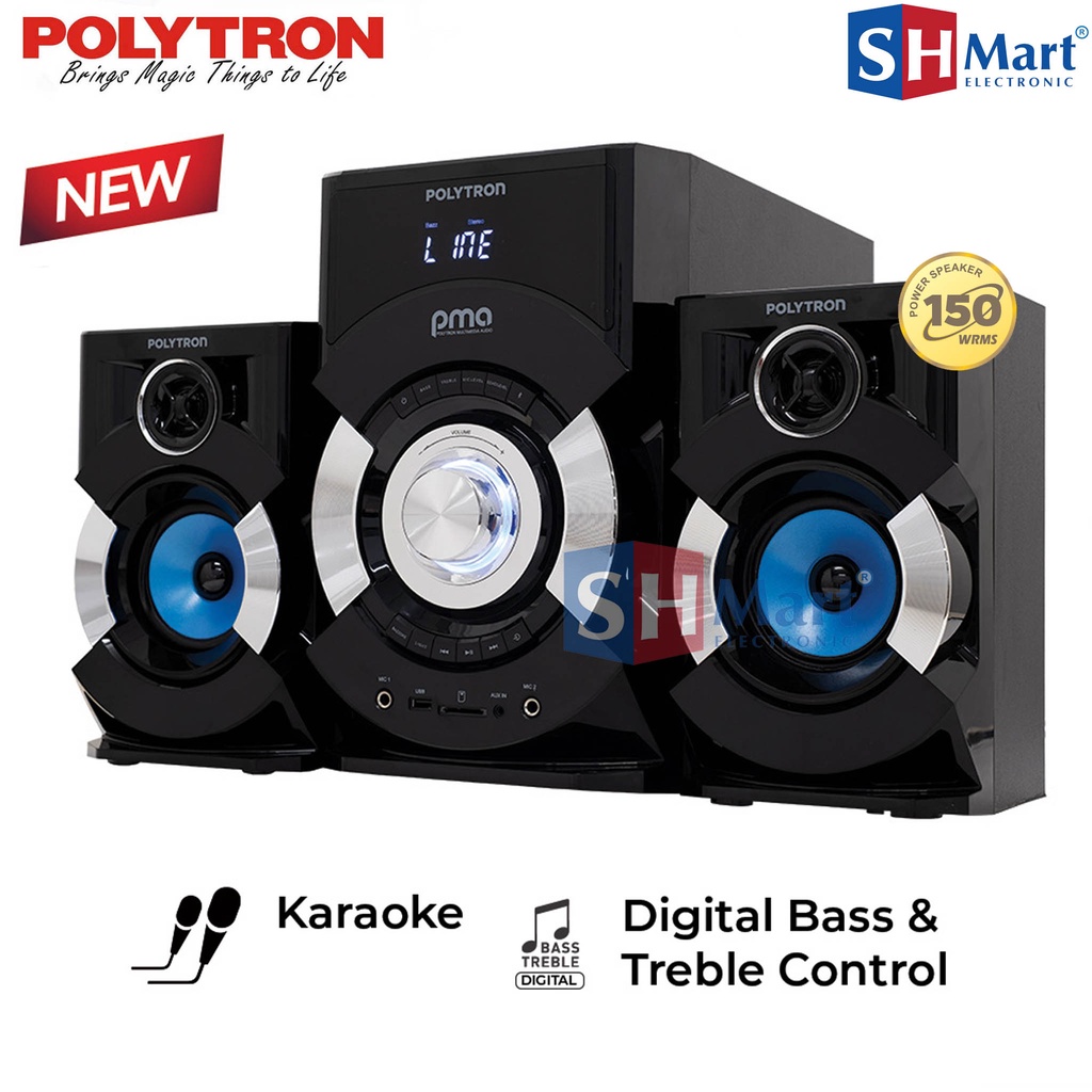 SPEAKER POLYTRON BLUETOOTH PMA-9507 / PMA9507 GARANSI RESMI