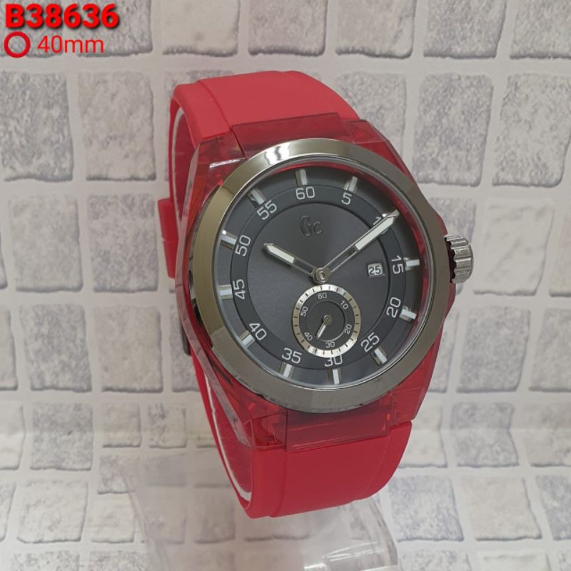Jam Tangan Pria GC Guess Chrono Aktif Tali Rubber