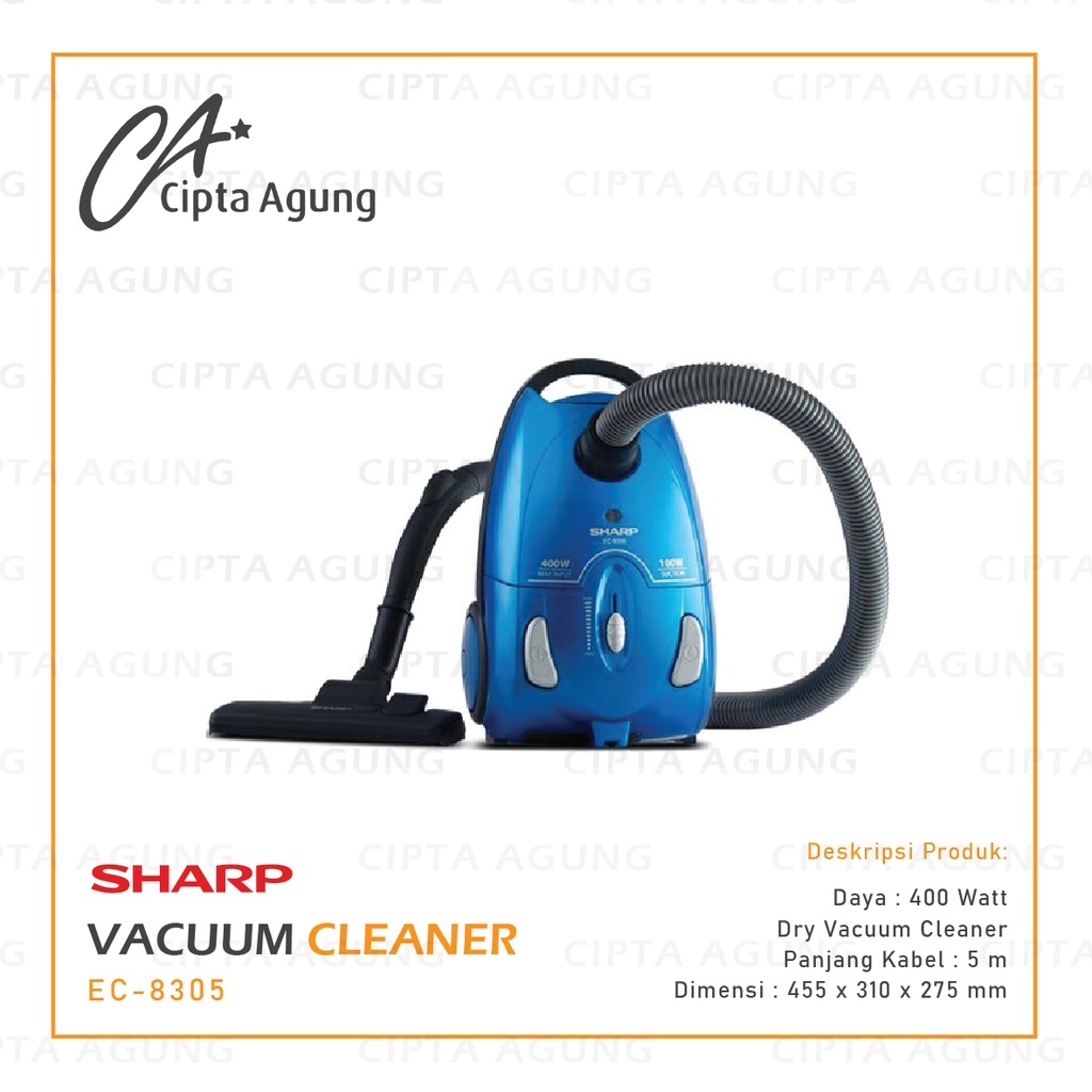 VACUUM CLEANER SHARP EC-8305 B/P EC8305 EC 8305 B P